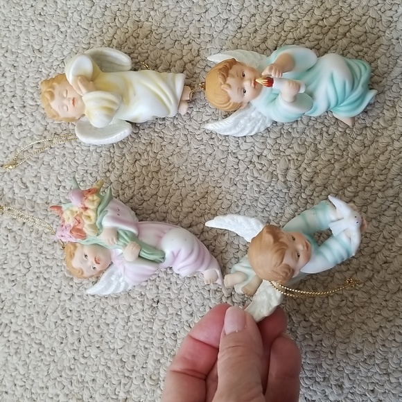 4 Vintage Angel ornaments - Picture 12 of 12